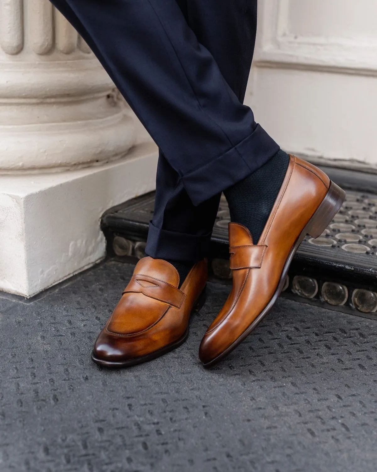 The Stewart Penny Loafer - Tobacco