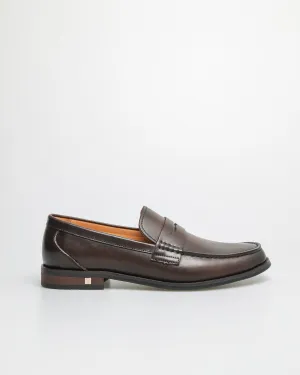 Tomaz F180 Men's Formal Penny Loafers (Coffee)