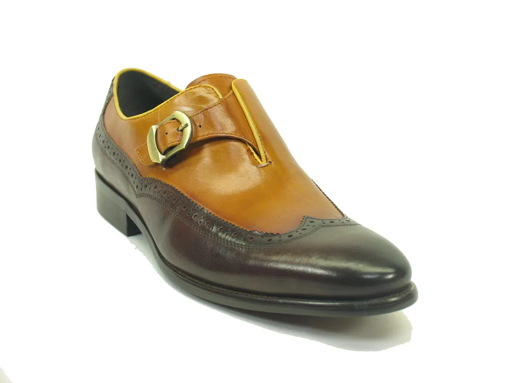 Two Tone Wingtip Buckle Loafer