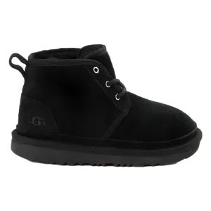 Ugg Big Boys Nuemel II Chukka Tie Up Suede Boot Black