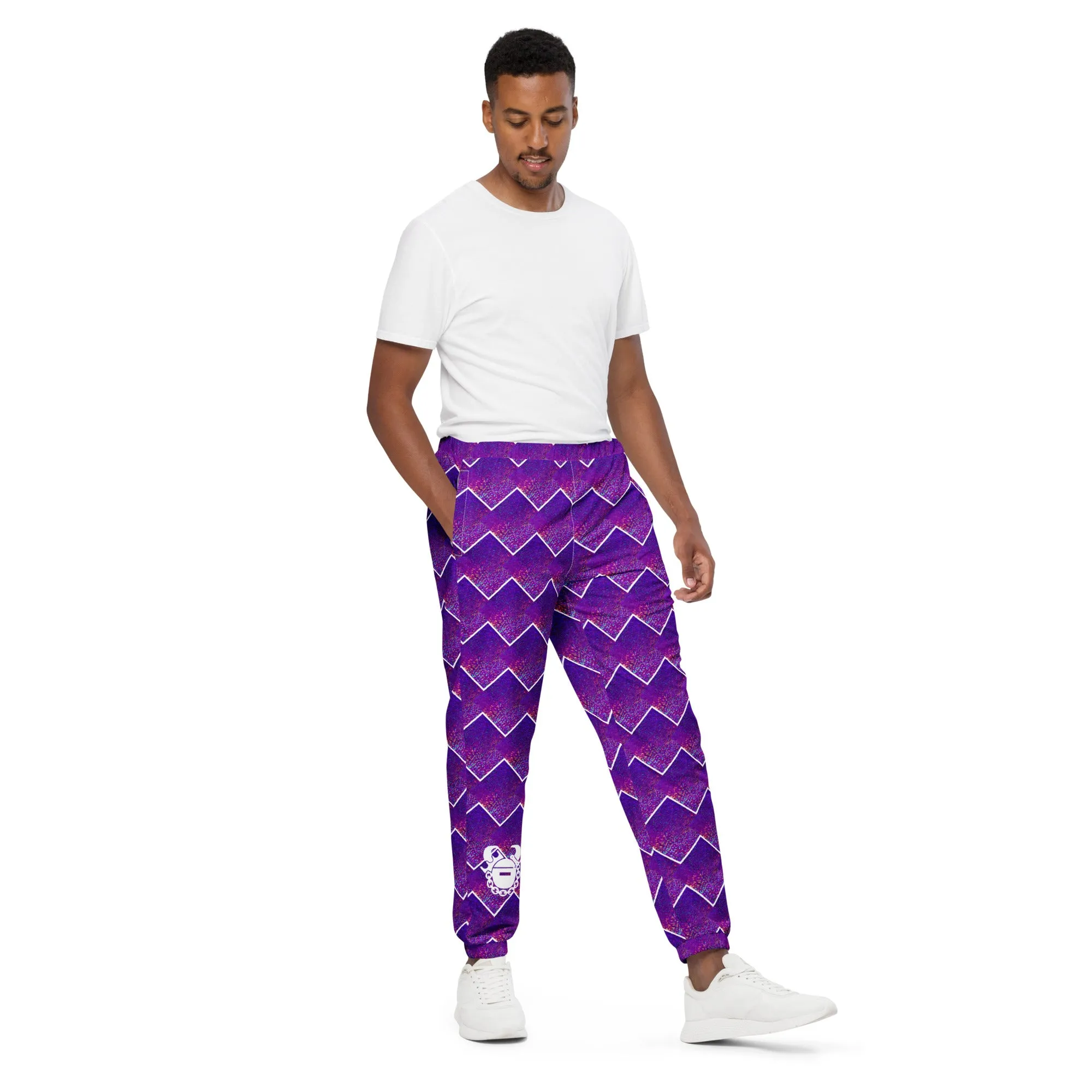 Unisex Track Pants - Purple Sparkle