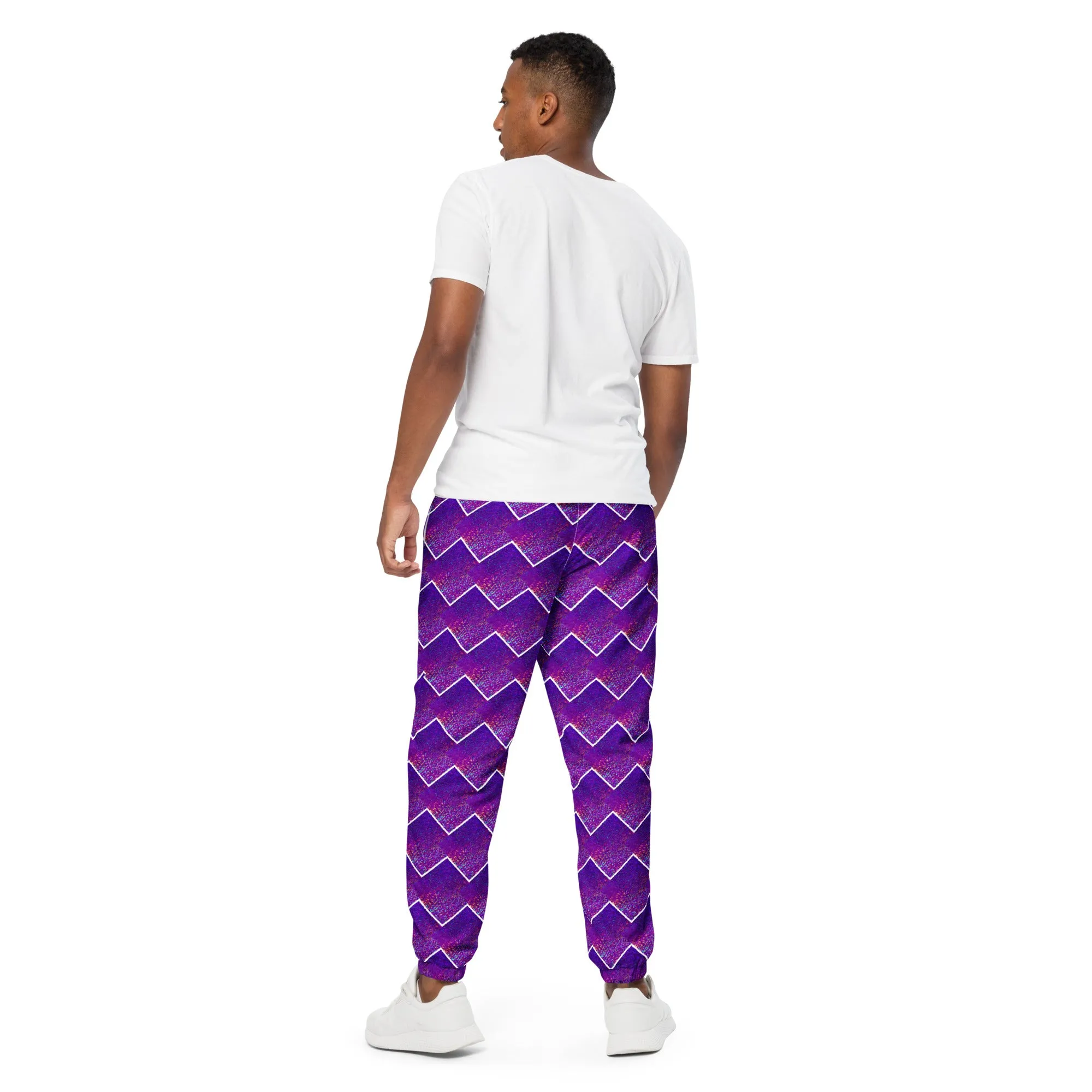 Unisex Track Pants - Purple Sparkle