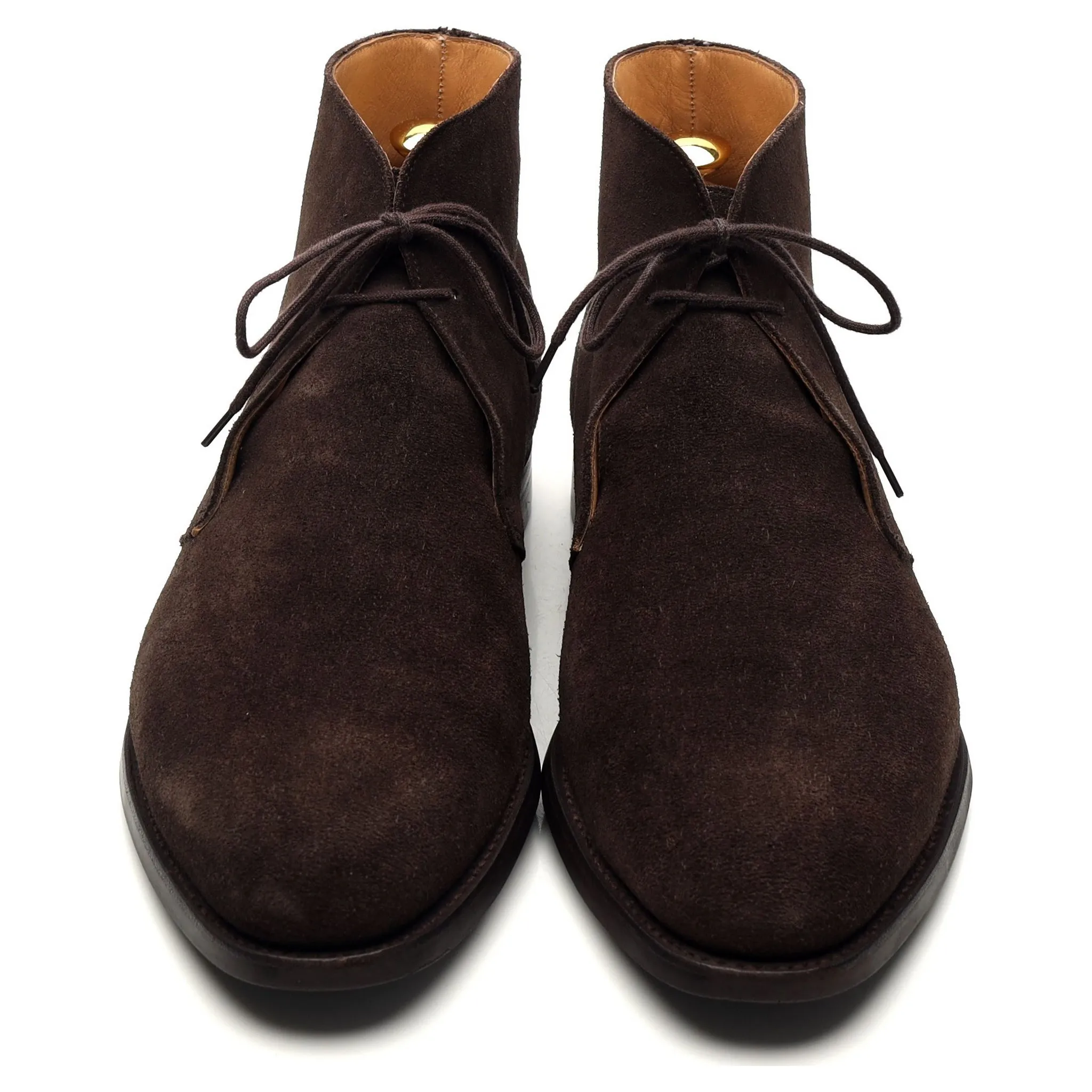 'Upton' Dark Brown Suede Chukka Boots UK 10 E