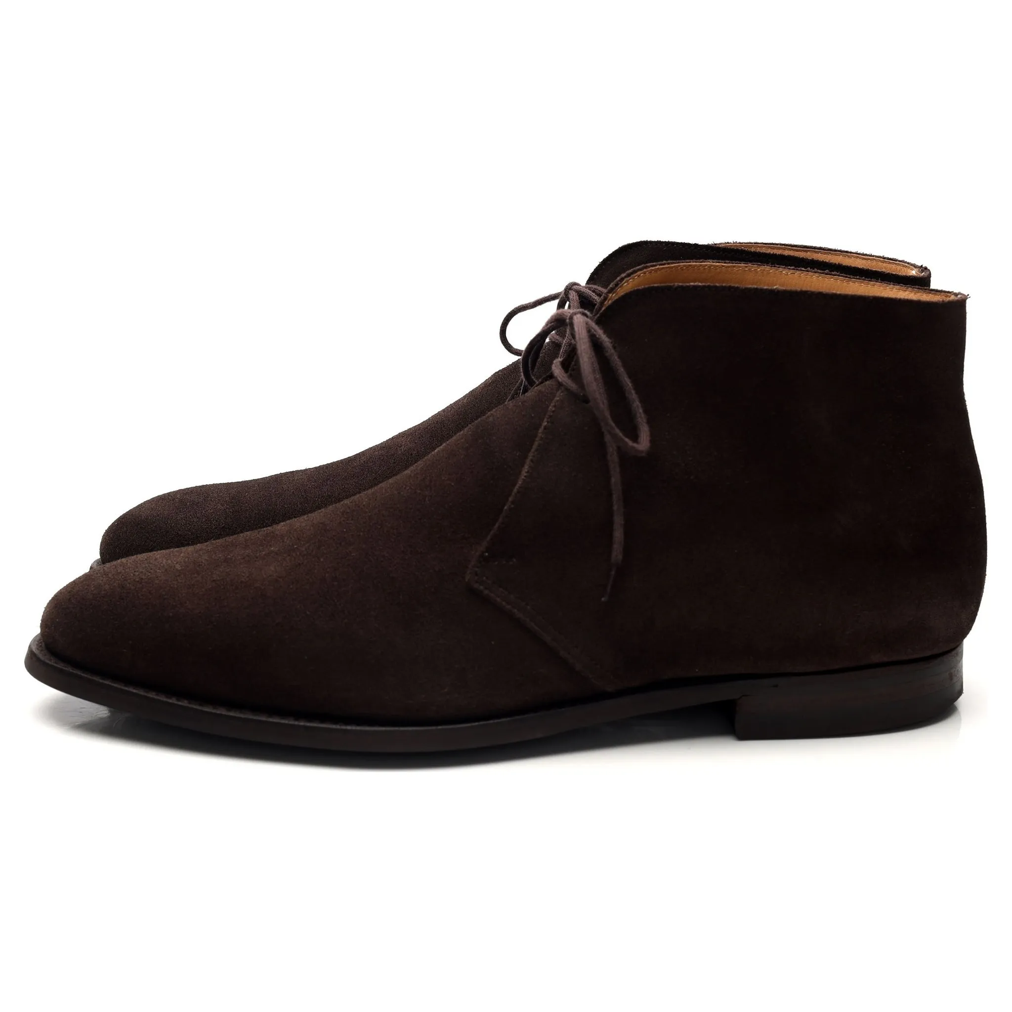 'Upton' Dark Brown Suede Chukka Boots UK 10 E