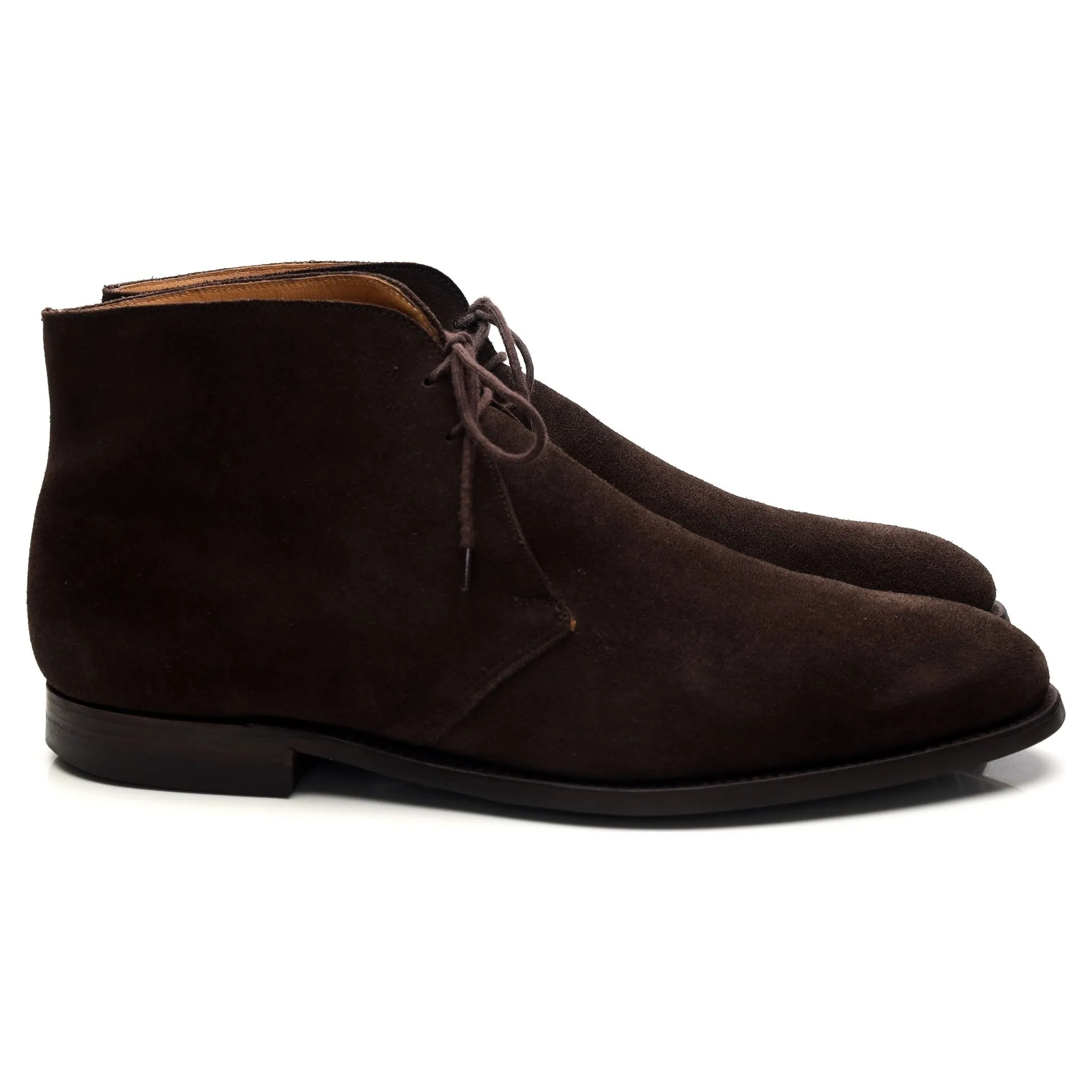 'Upton' Dark Brown Suede Chukka Boots UK 10 E