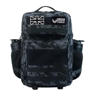 Urban Gym Wear Tactical Backpack 45L - Black Grey/Camo