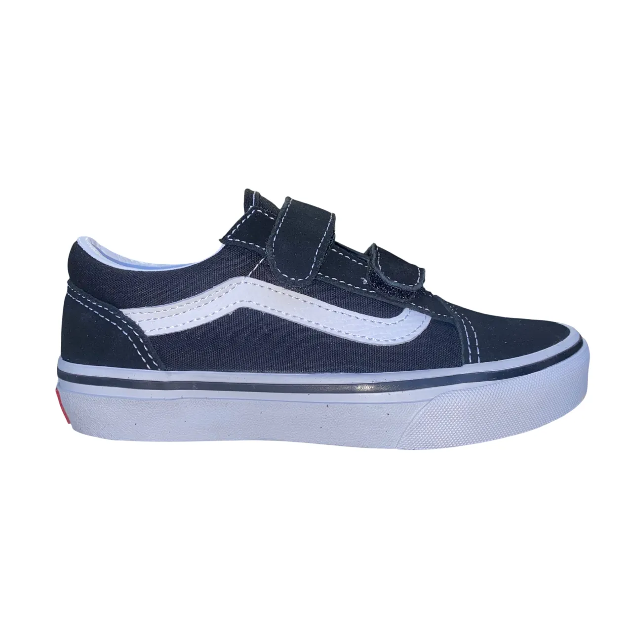 Vans scarpa sneakers da bambini con strappo Old Skool VN000VHE6BT1 nero-bianco