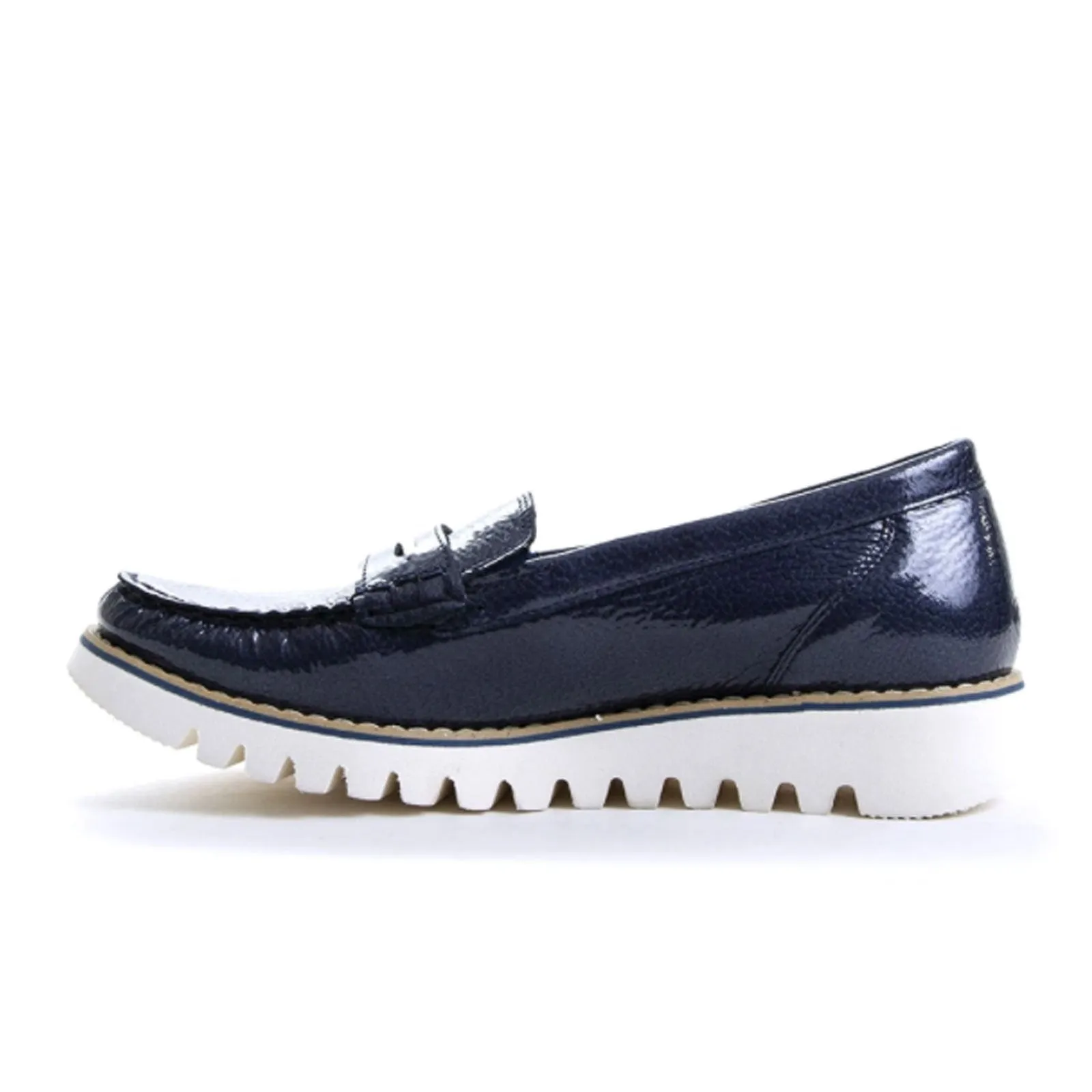 Waldlaufer Lyla 926504 Slip On Loafer (Women) - Patent Navy