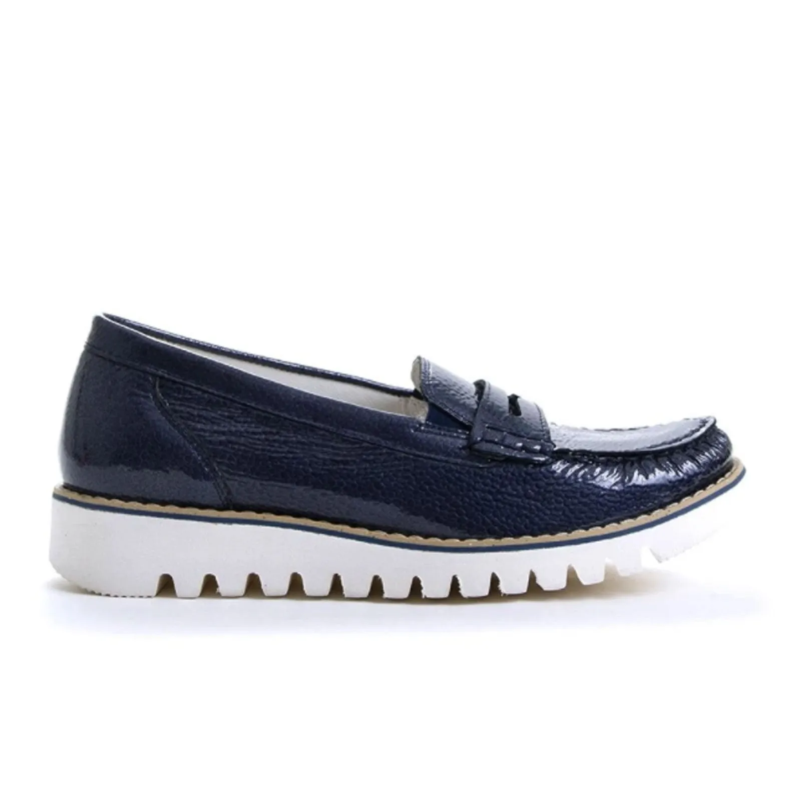 Waldlaufer Lyla 926504 Slip On Loafer (Women) - Patent Navy