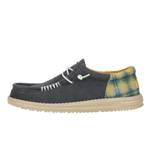 Wally Funk Waffle - Navy Plaid