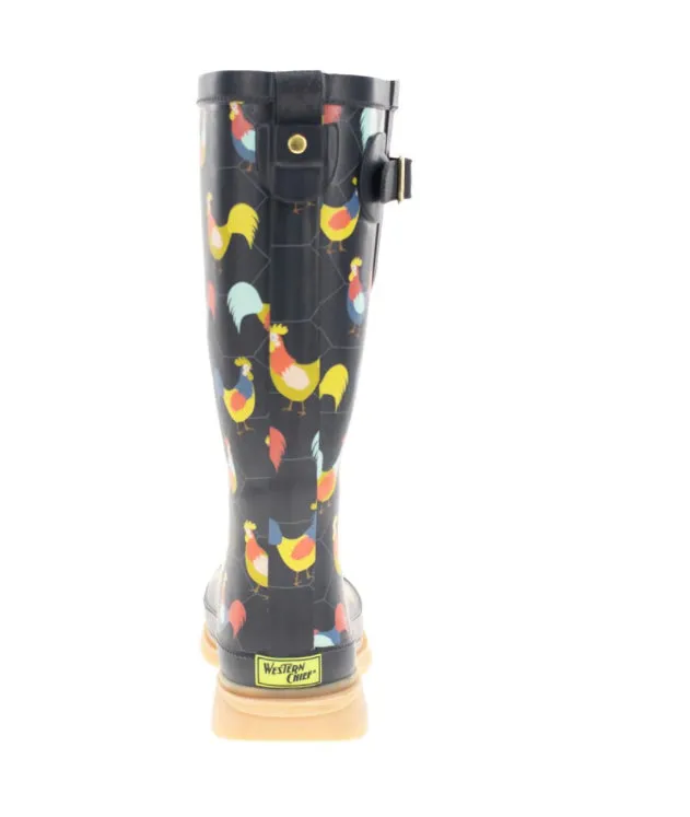 Western Chief Chicken Plaid Tall Rainboot N166