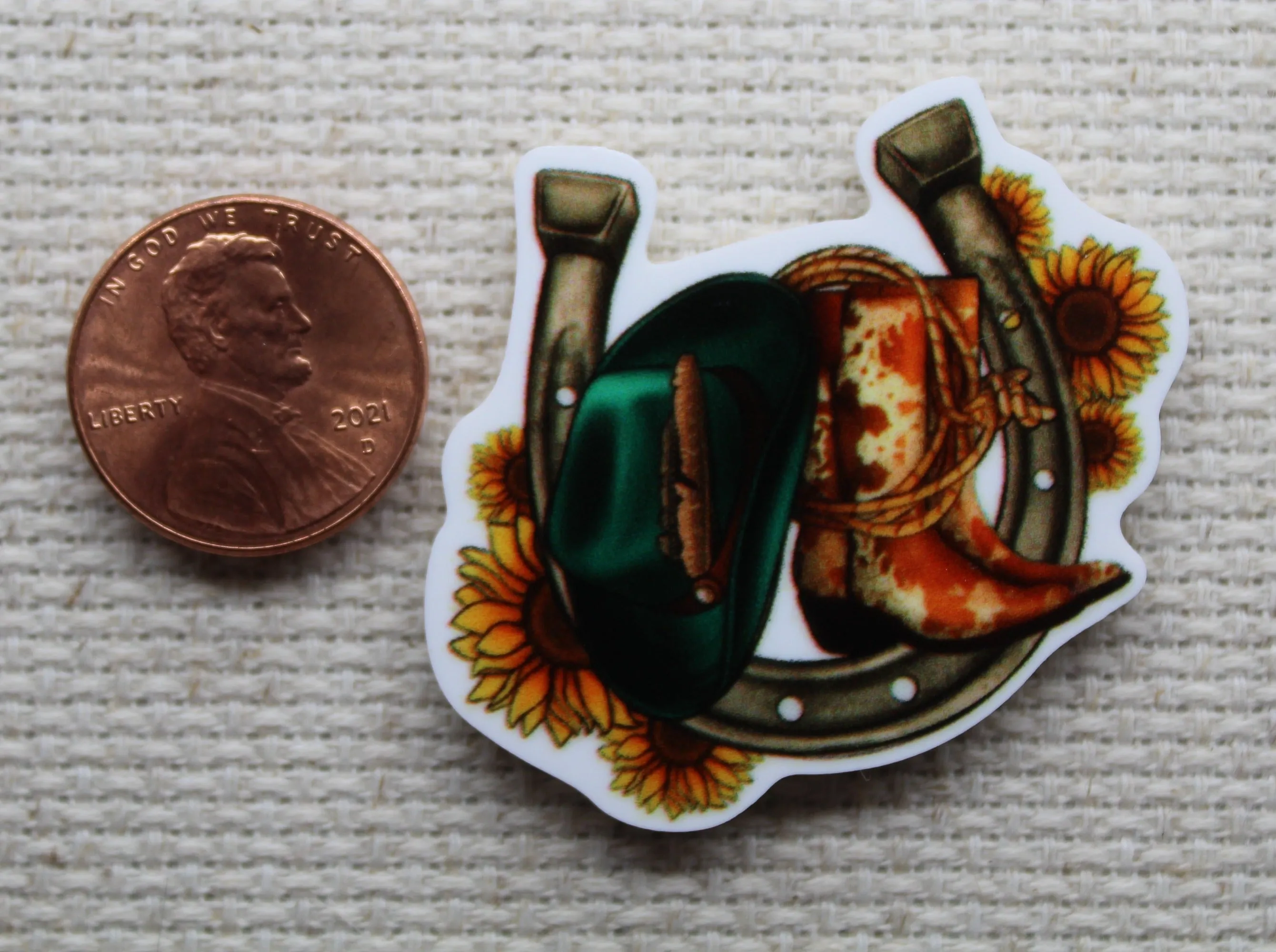 Western Themed Needle Minder, Cover Minder, Magnet LAST ONE!