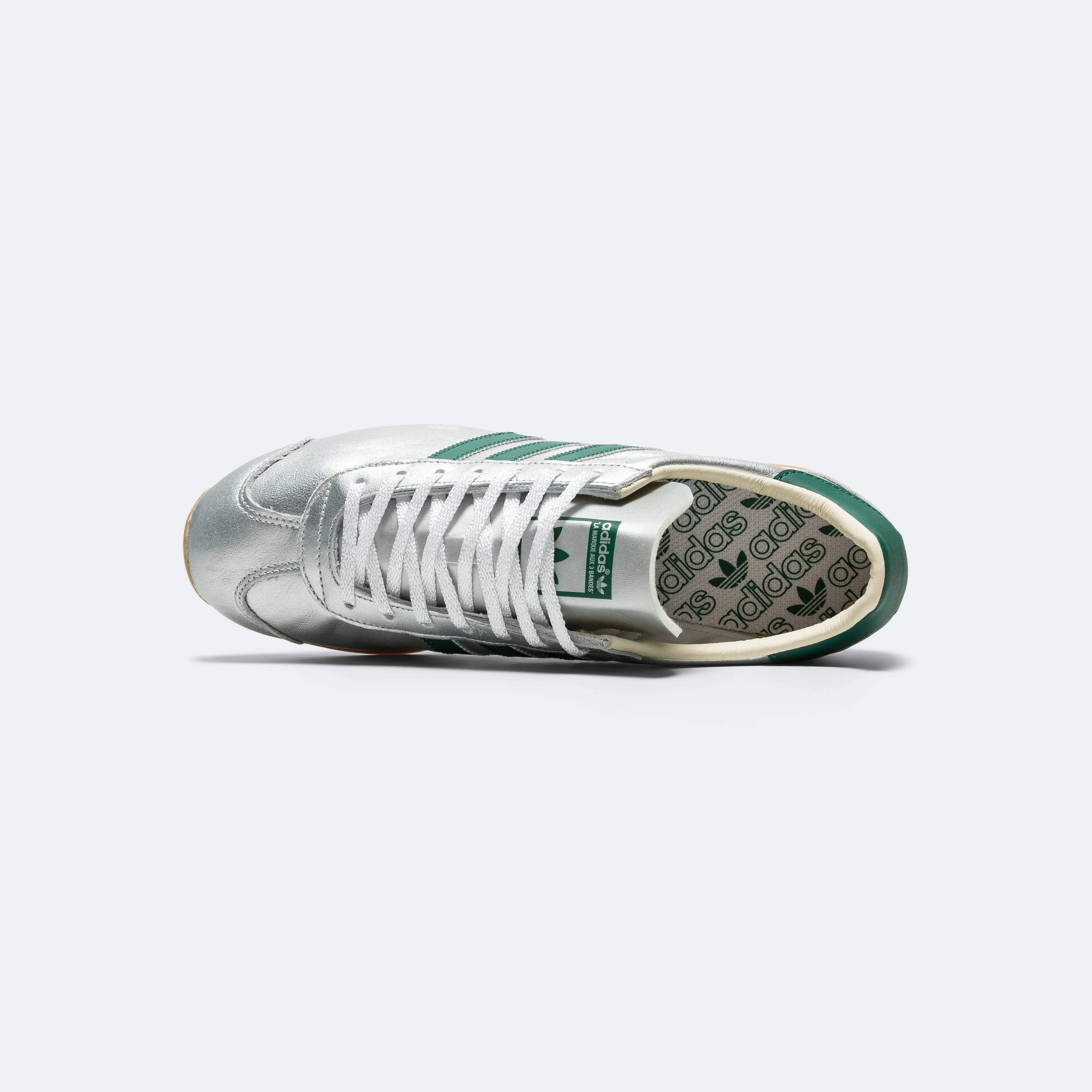 Womens Country OG - Silver Metallic/Collegiate Green