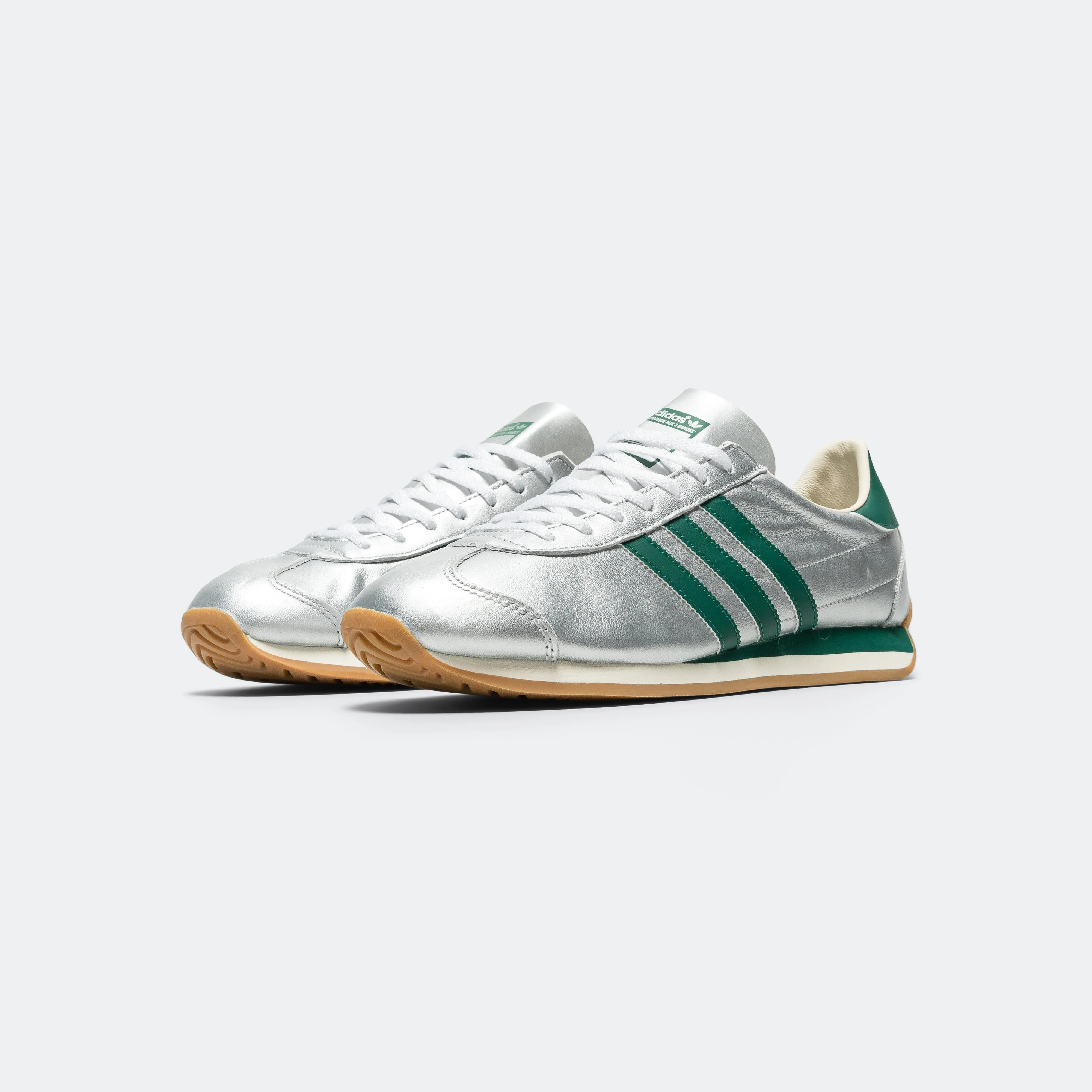 Womens Country OG - Silver Metallic/Collegiate Green