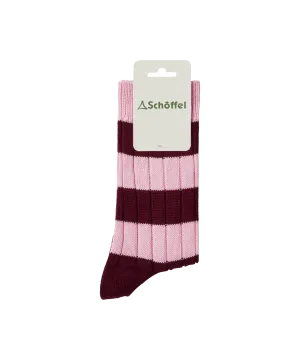 Women's Hilton Rugby Socks - Wine