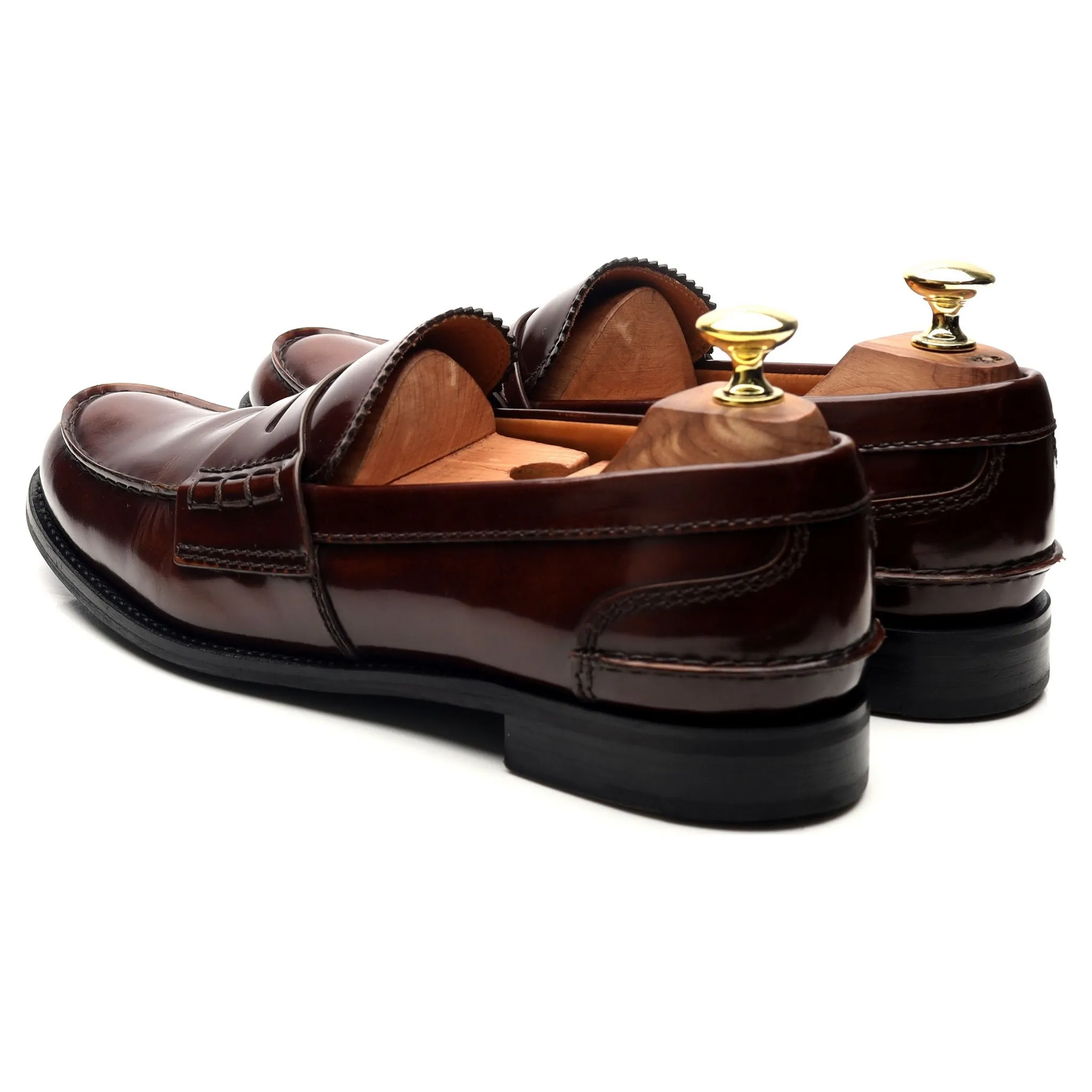 Women's 'Pembrey' Brown Leather Loafers UK 9 EU 42